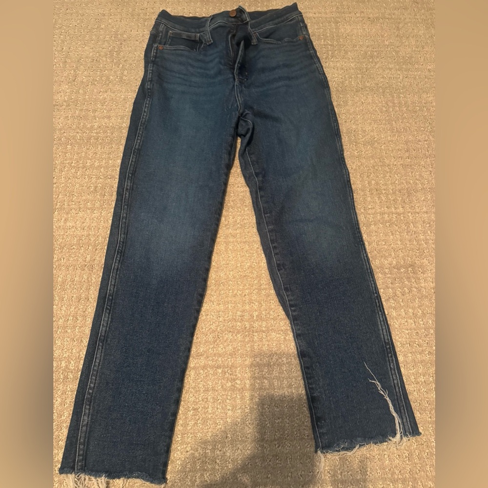 Madewell Stovepipe Indigo Jeans